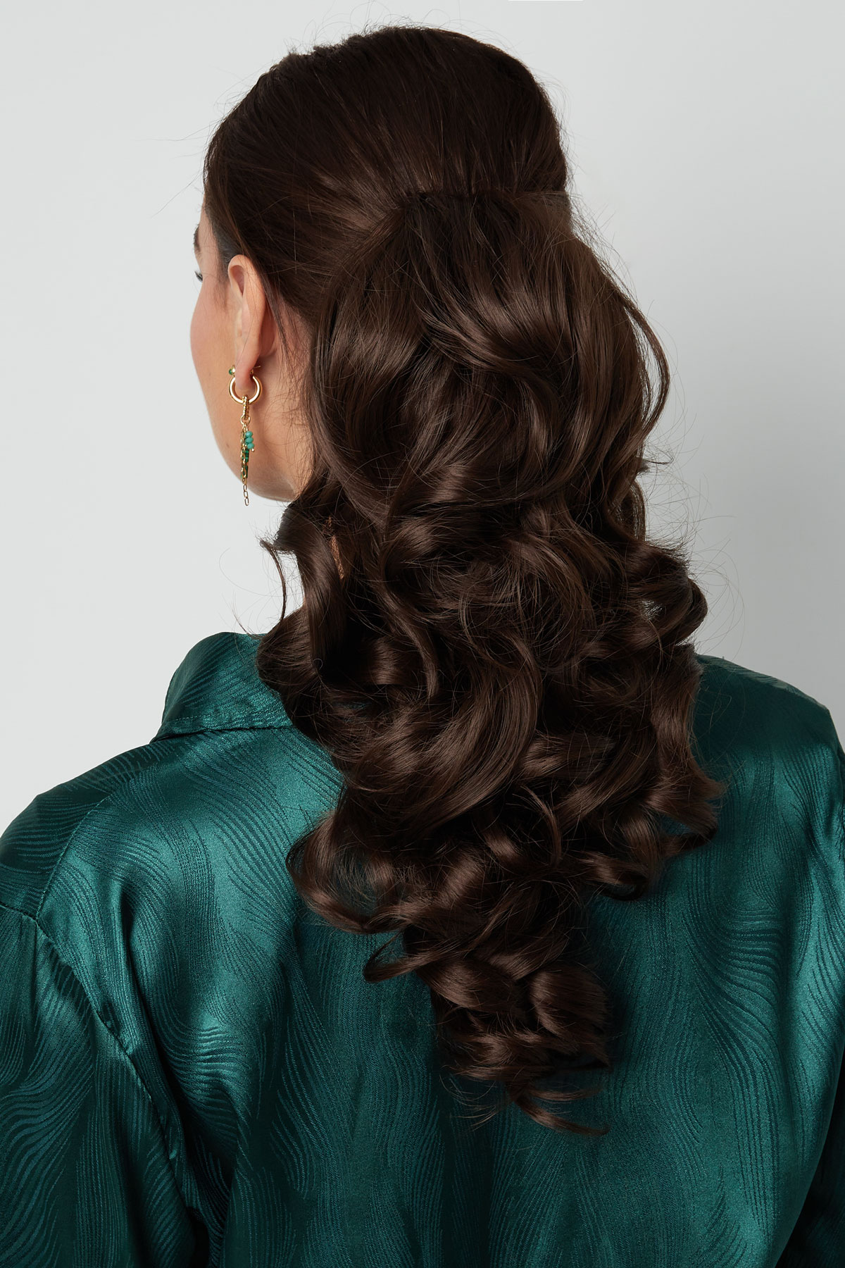 Ponytail messy curl - golden brown Picture4